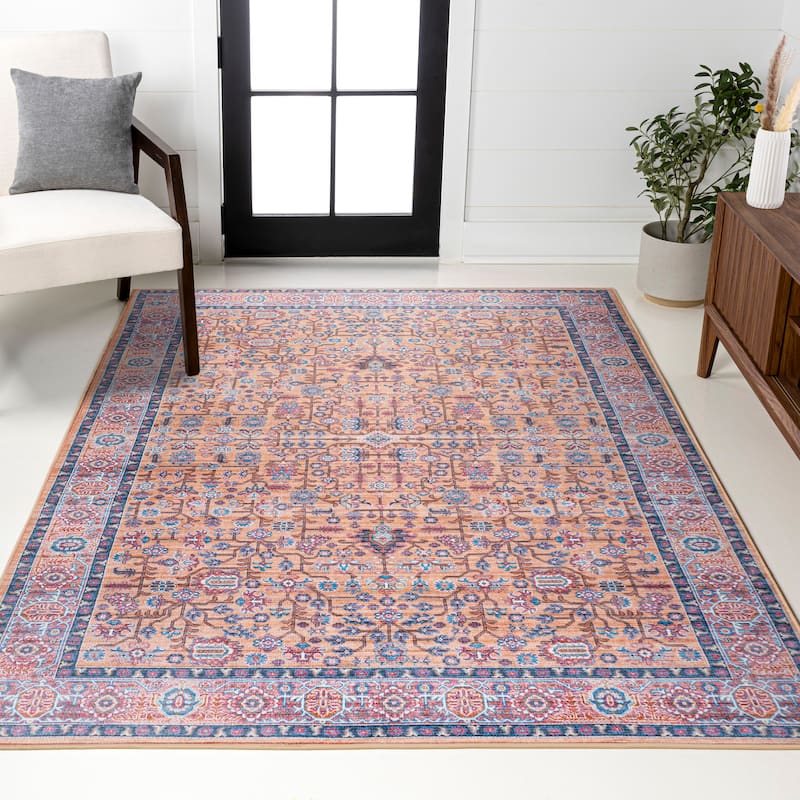 JONATHAN Y Cirali All-Over Persian Machine Washable Area Rug