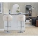 preview thumbnail 27 of 53, Porch & Den Dahlia Adjustable Bar Stool with Rounded T Footrest (Set of 2)