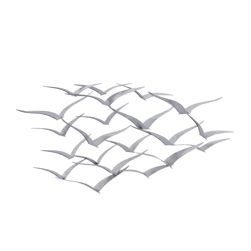 Metal Bird Sleek Flying Home Wall Decor - Gold, Black, Brown, Blue, Silver - Roche River Decor