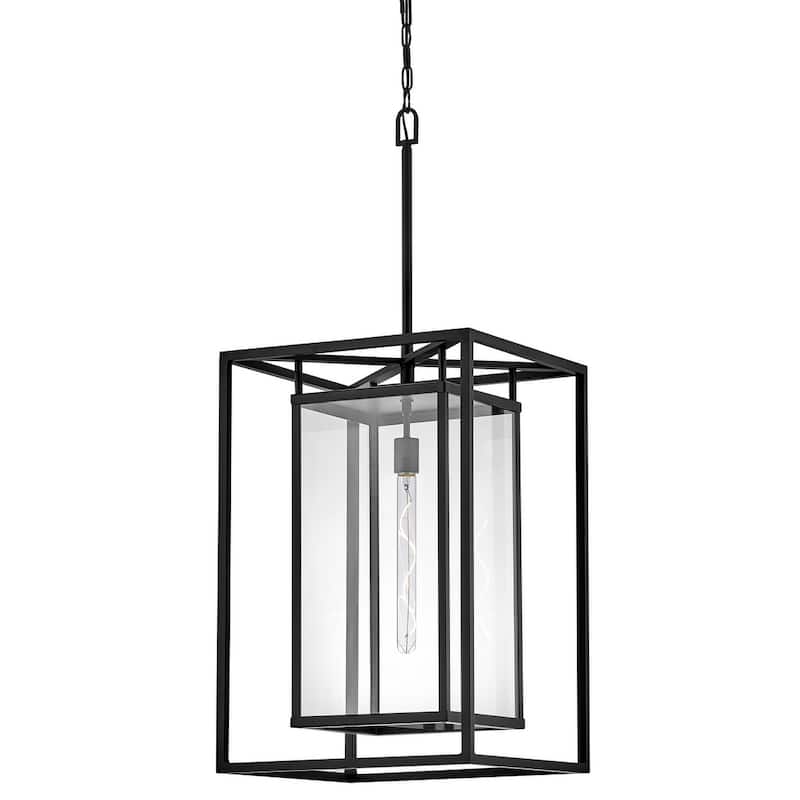 Hinkley Lighting 2592-LL Max 1 Light 17" Wide Open Air Outdoor Pendant - Black
