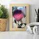 preview thumbnail 42 of 138, Pink Yellow Cactus III -Framed Print w/glass-Cherry Red
