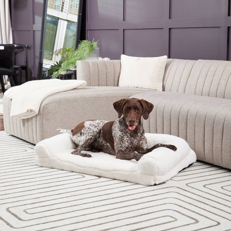 Millie Sherpa Sofa Style Dog Bed
