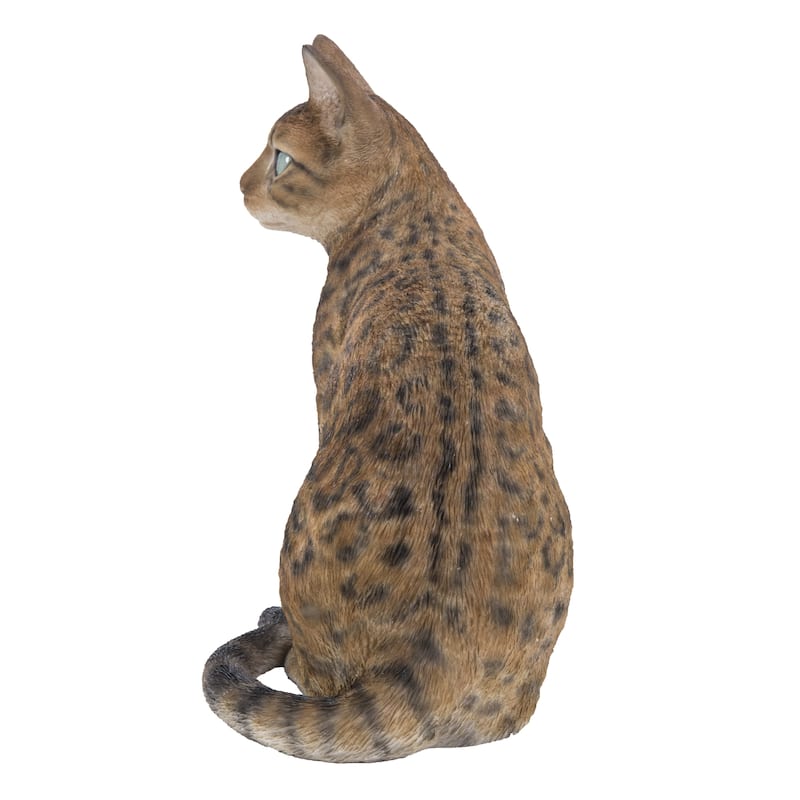 Sitting Bengal Cat Statue