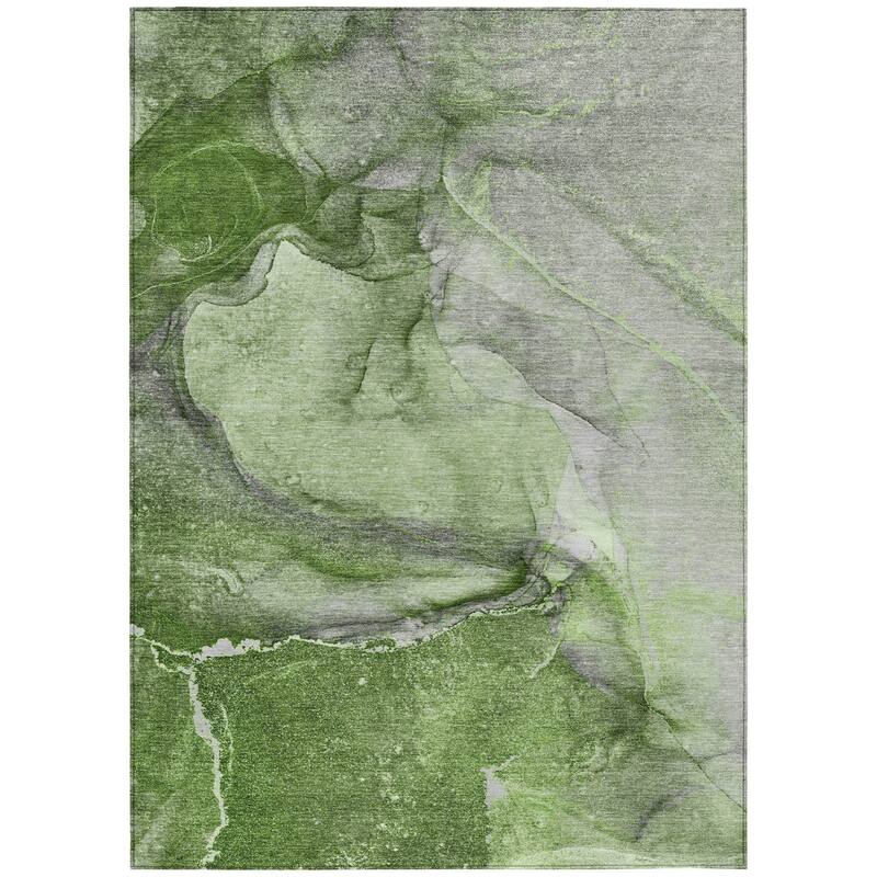 Mato Modern Art-Inspired Weather Resistant Blended Style Outdoor Rug