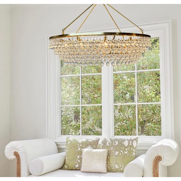 Celeste Round Brass Chandelier Ceiling Light, XL Bed Bath & Beyond 21794656