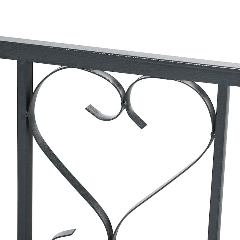 Outsunny 81" Metal Garden Arbor with Double Doors