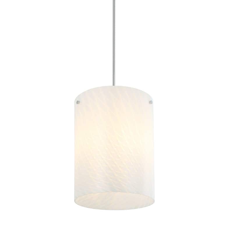 Swirled 3-Light Handblown Glass Pendant