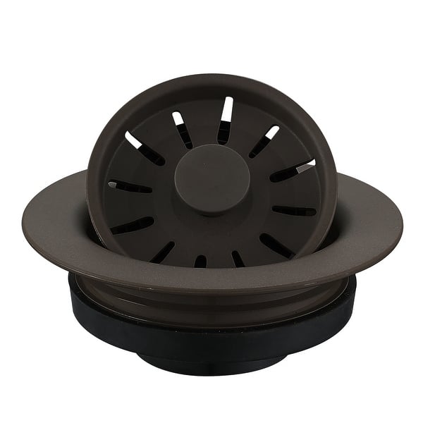 slide 2 of 3, Karran Kitchen Sink Decorative Disposal Flange Brown