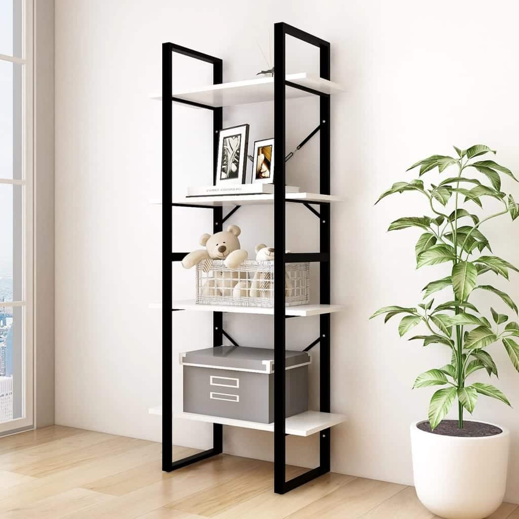 vidaXL Bookshelf Book Cabinet Shelving Unit for Living Room Engineered Wood