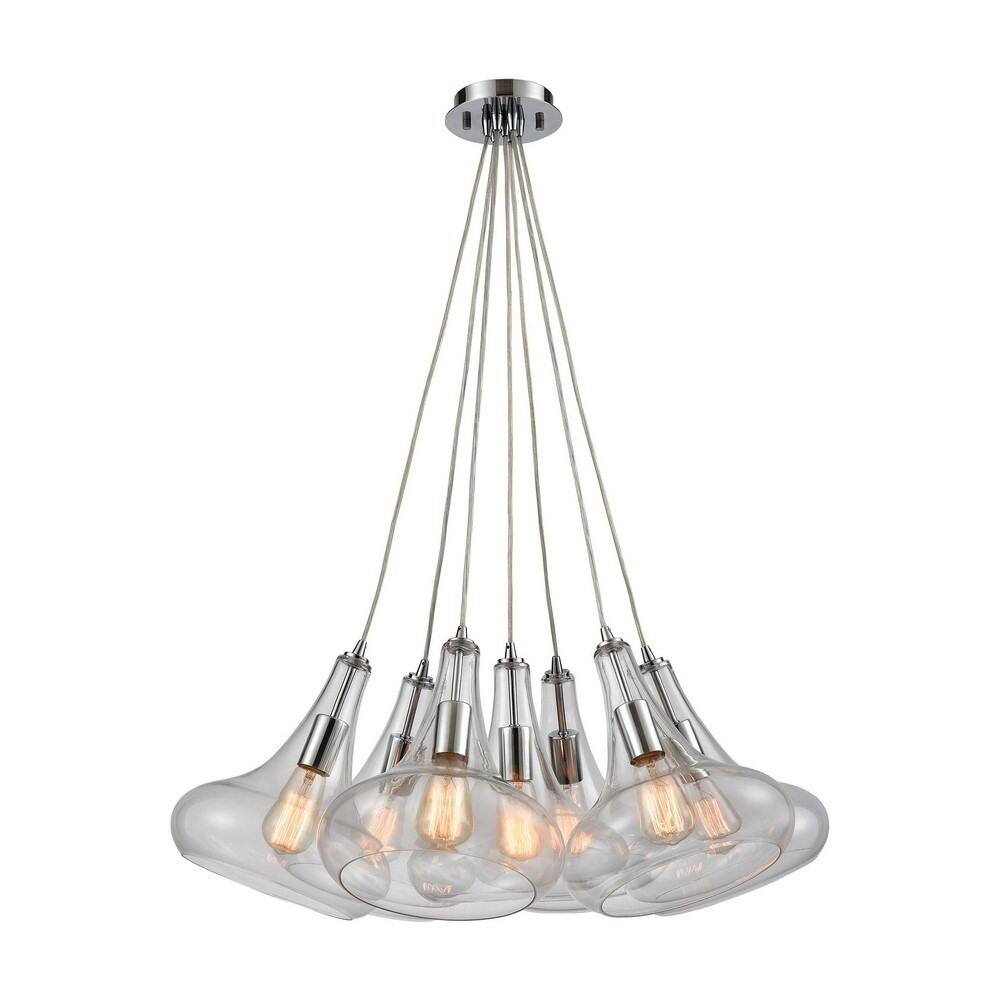 Bradshaw Estate - Seven Light Pendant Polished Chrome Finish with