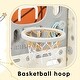 preview thumbnail 7 of 49, Freestanding Castle Climbing Playset with Slide, Tunnel, Ring Toss, and Basketball Hoop - Toy Storage Organizer for Kids