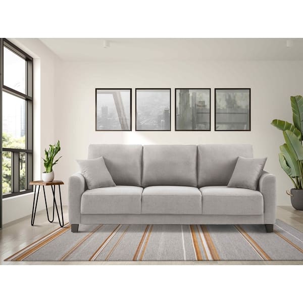 Sealy TruFit Klein Queen Dropback Sofa Bed Convertible with Additional Storage with Solid Wood Legs in Espresso - Bed Bath & Beyond