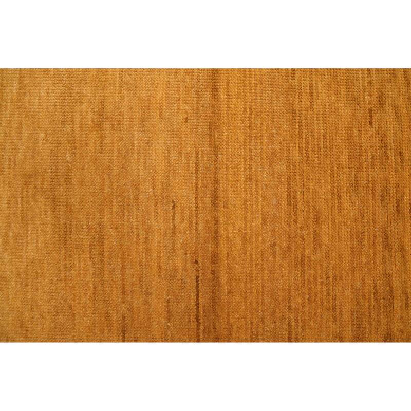 ECARPETGALLERY Hand-knotted Pak Finest Gabbeh Dark Gold Wool Rug - 9'0 x 12'1