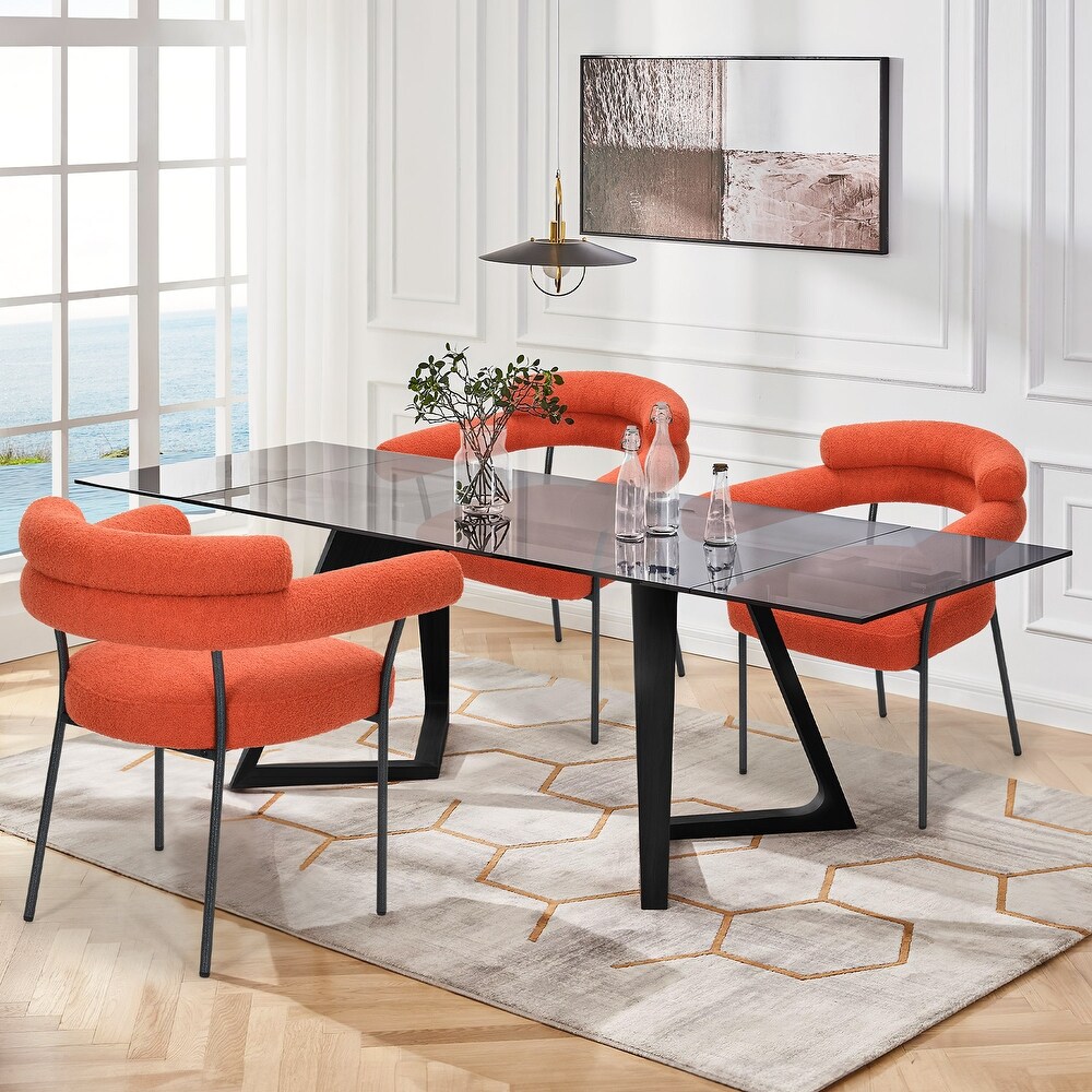 Red metal kitchen discount chairs