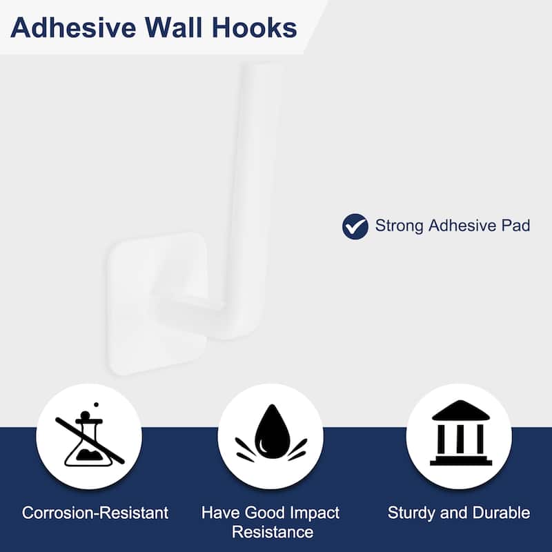 5 Pcs Hat Racks for Baseball Caps, Plastic Adhesive Hat Hooks Hat Hangers