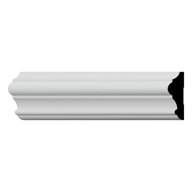 WM397 1-in D x 3-1/2-in W x 96-in L Americraft Solid Hardwood Stain Grade Chair Rail Moulding - Primed Fingerjoint Pine