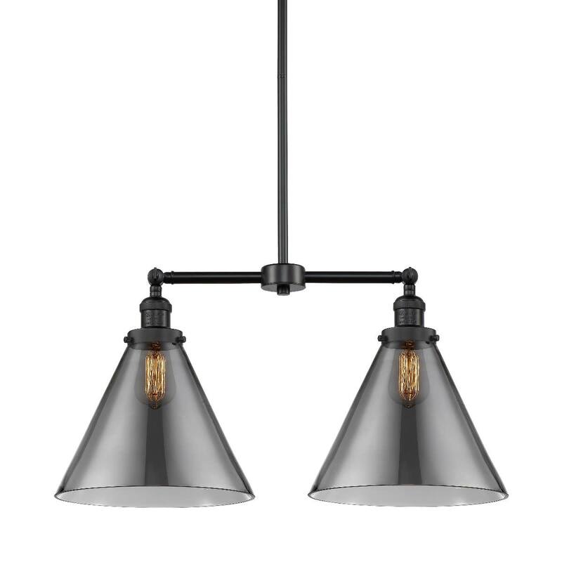 Innovations Lighting X-Large Cone 2 Light 21" Wide Linear Chandelier