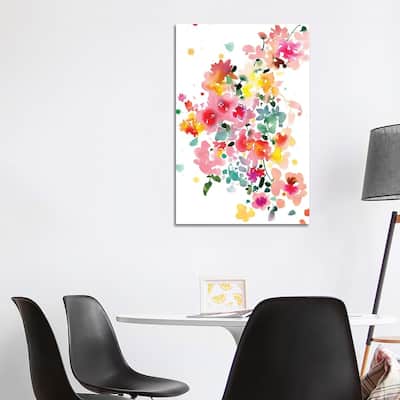 iCanvas "Floral Bustle" by CreativeIngrid Canvas Print