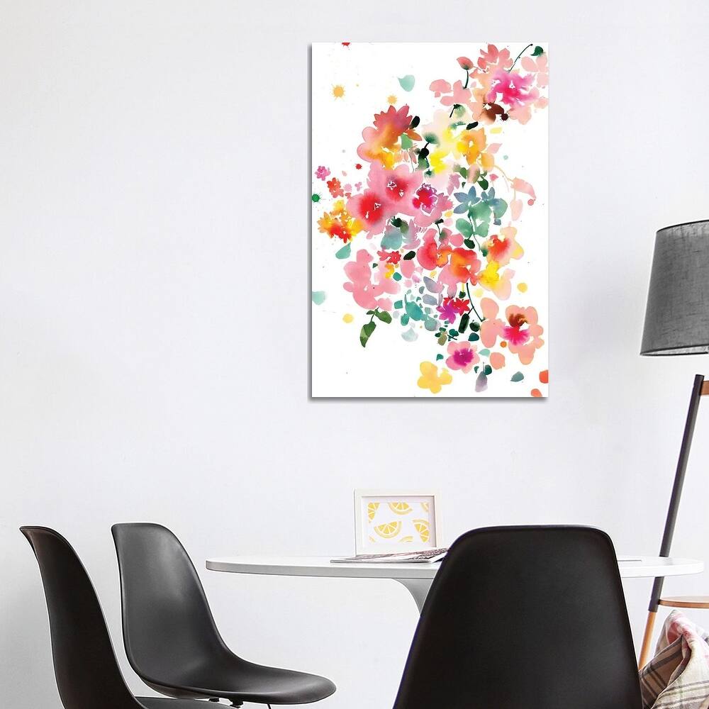 iCanvas "Floral Bustle" by CreativeIngrid Canvas Print