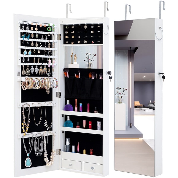 Led storage mirror online