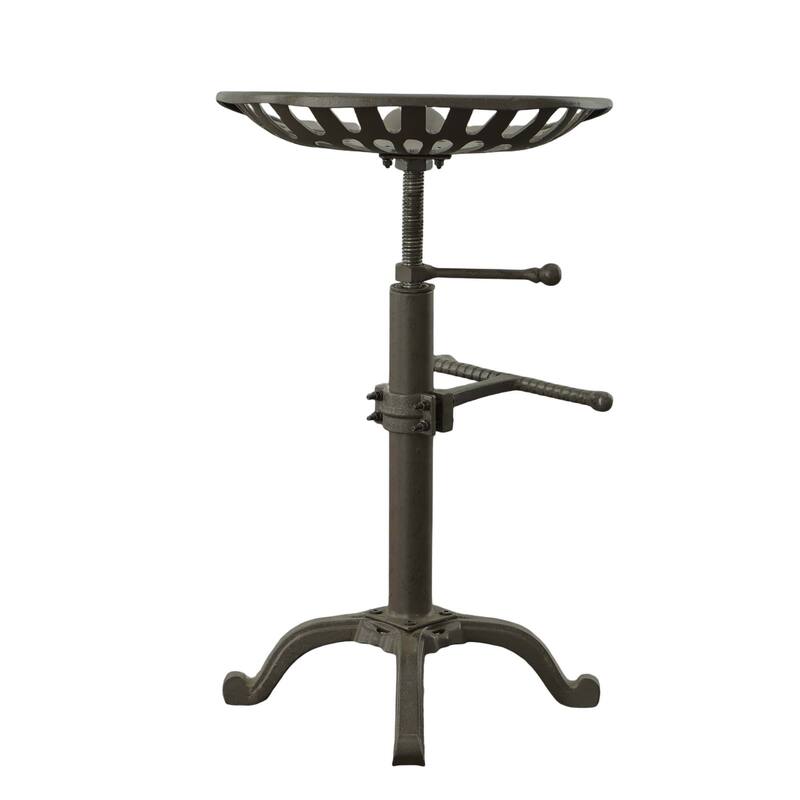 Adjustable Iron Tractor Seat Barstool
