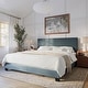 preview thumbnail 17 of 80, Celeste Modern Upholstered Bed, Box Spring Required