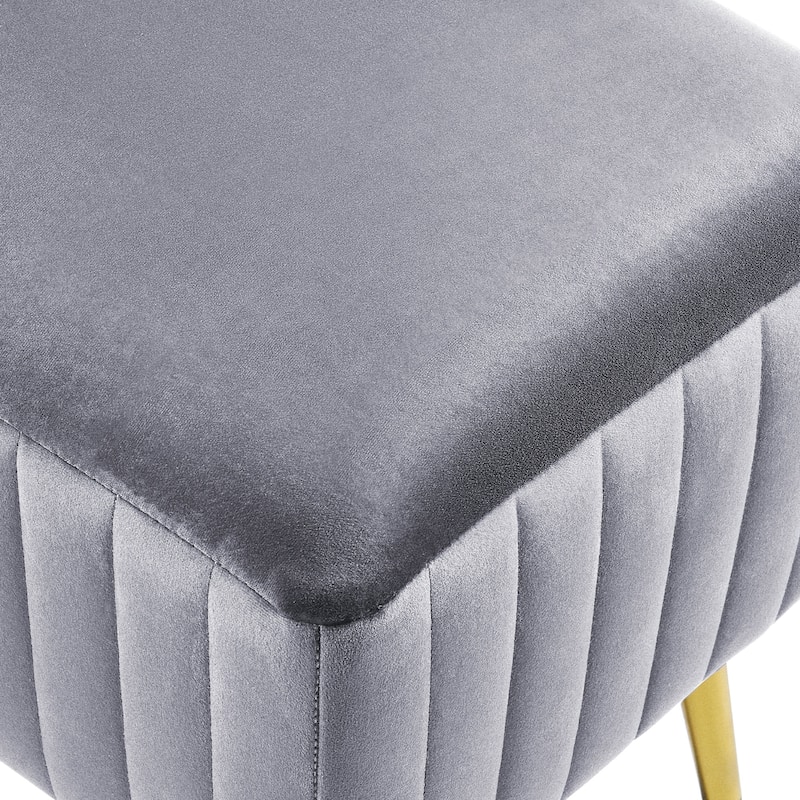 CO-Z 24-inch Modern Upholstered Entryway Bench with Velvet Seat