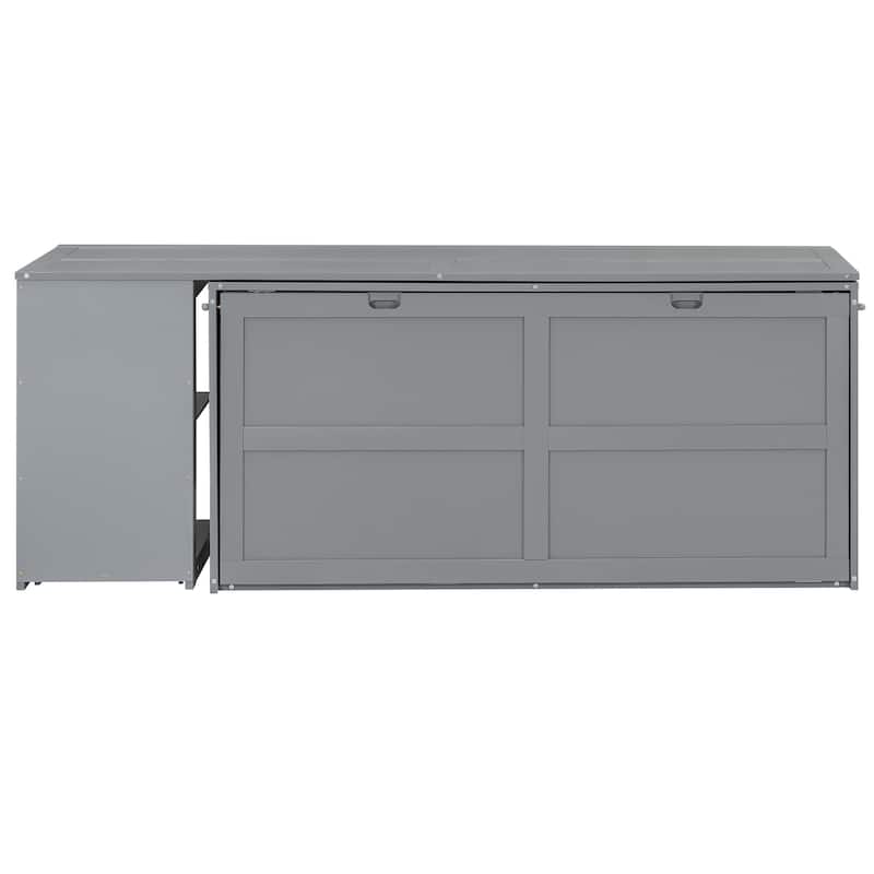 Queen Size Murphy Bed with Rotable Desk