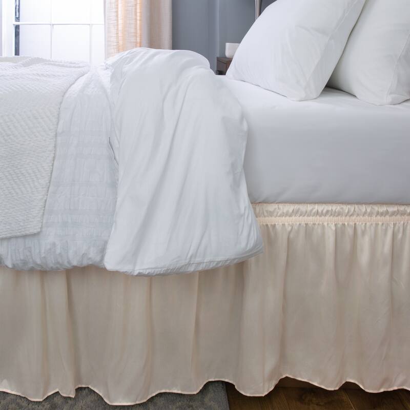 Home Details Wrap Around Bed Ruffle Queen/King in Beige