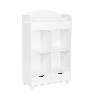 RiverRidge Kids Cubby Storage Cabinet with Bookrack with Optional Bins
