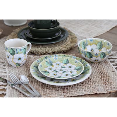 Blue Rose Polish Pottery 1000 Millena 4 Piece Place Setting