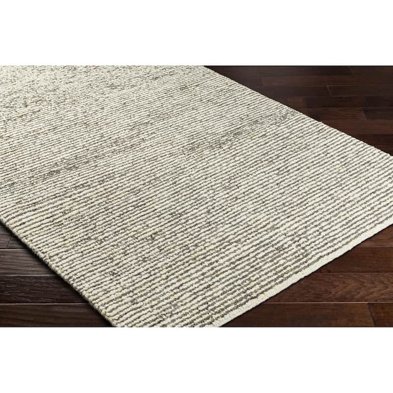 Calkins Mid-Century Modern Stripe Area Rug