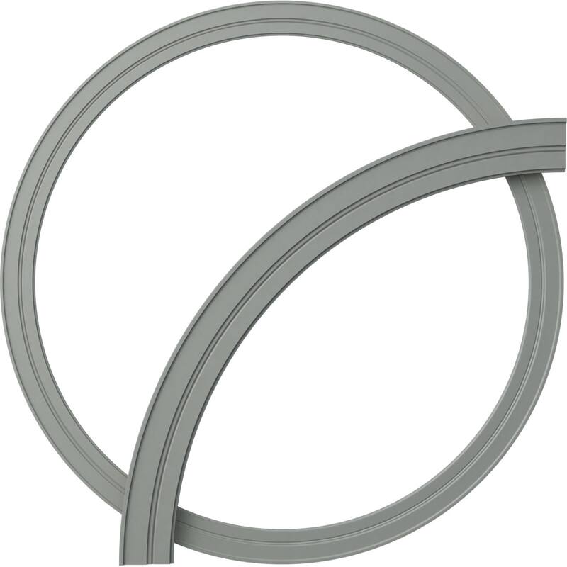84 3/4"OD x 74 1/4"ID x 5 1/4"W x 1"P Milton Ceiling Ring - Single - 1/4 of Complete Circle