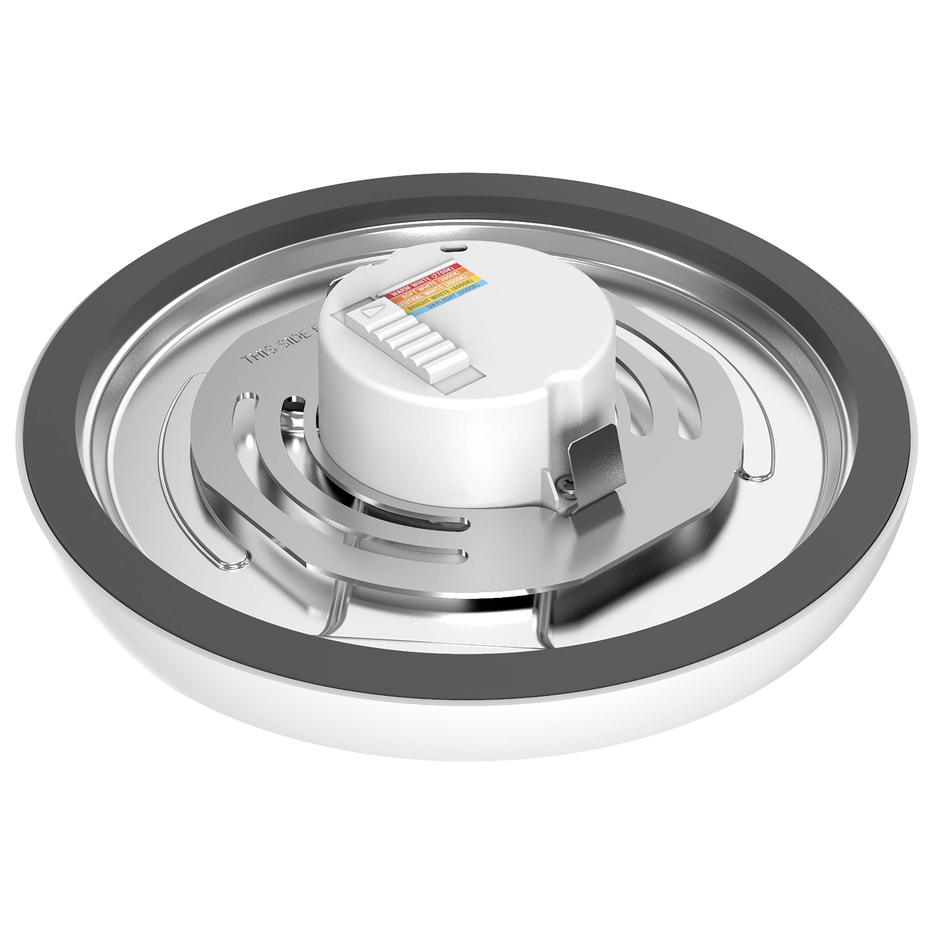 Blink Pro 11W 7in LED Fixture CCT Selectable Round Shape White Finish