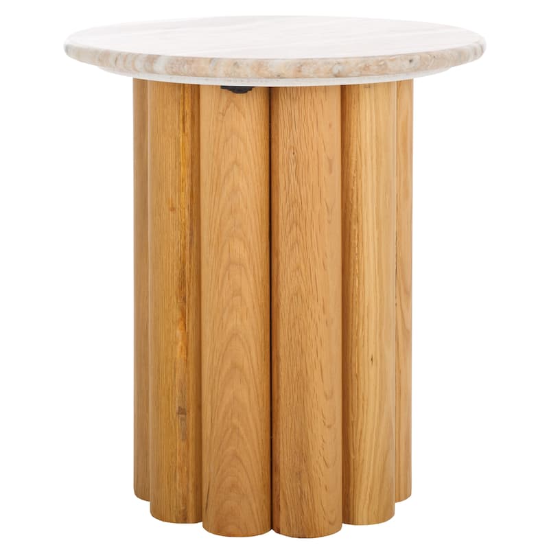 SAFAVIEH Couture Roxiella Marble Accent Table - 18"W x 18"D x 20"H
