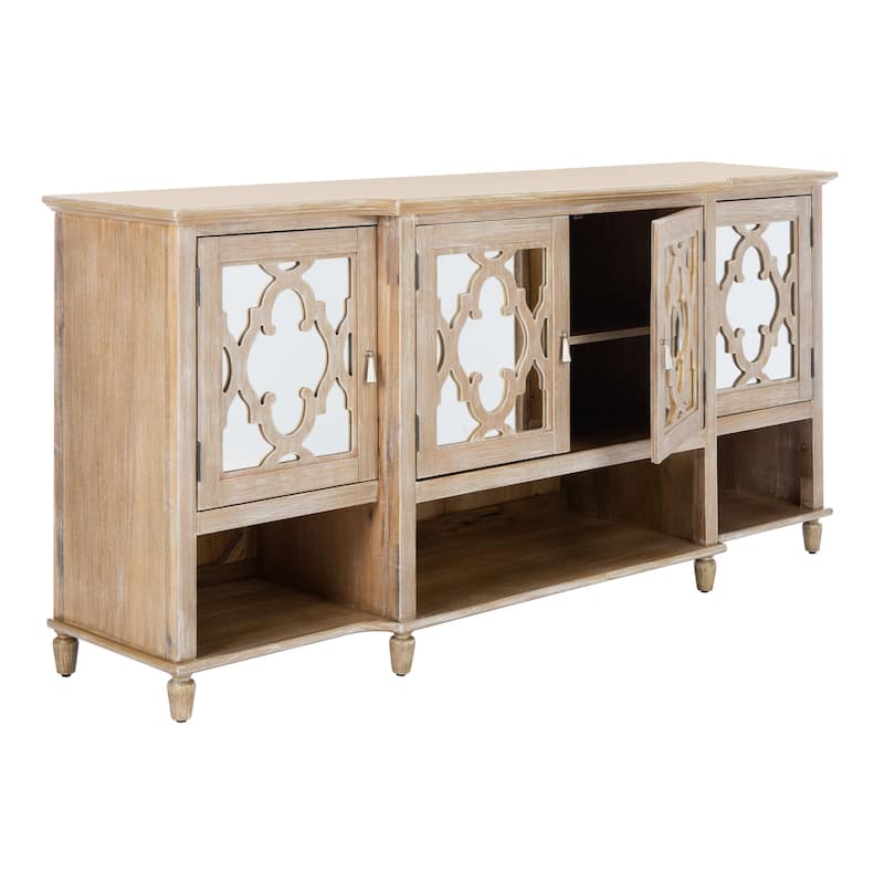SAFAVIEH Home Juliette Mirrored Sideboard - 72"W x 19"D x 34"H