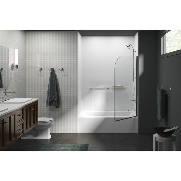 Shop Kohler K 707205 L Aerie 32 Bath Screen With Cleancoat And