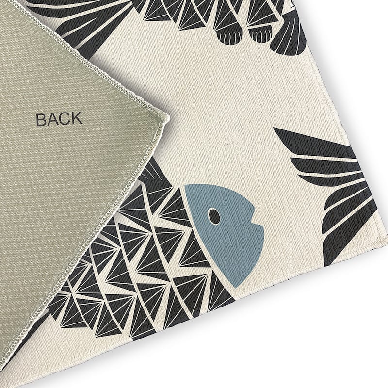 Fish Tales Nautical Indoor/Outdoor Rug