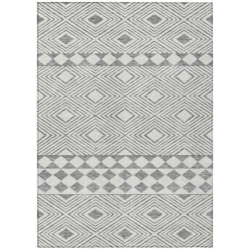 Machine Washable Indoor/ Outdoor Chantille Boho Moroccan Rug