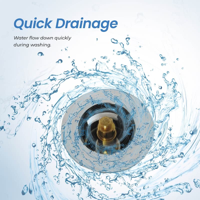 Pop Up Drain Stopper for Bathroom with Overflow