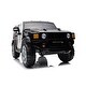 preview thumbnail 8 of 6, 12V 4WD Ride On Car, Leather Seat, One-Button Start, Forward & Backward, Music, Front Light, Power Display. - Black
