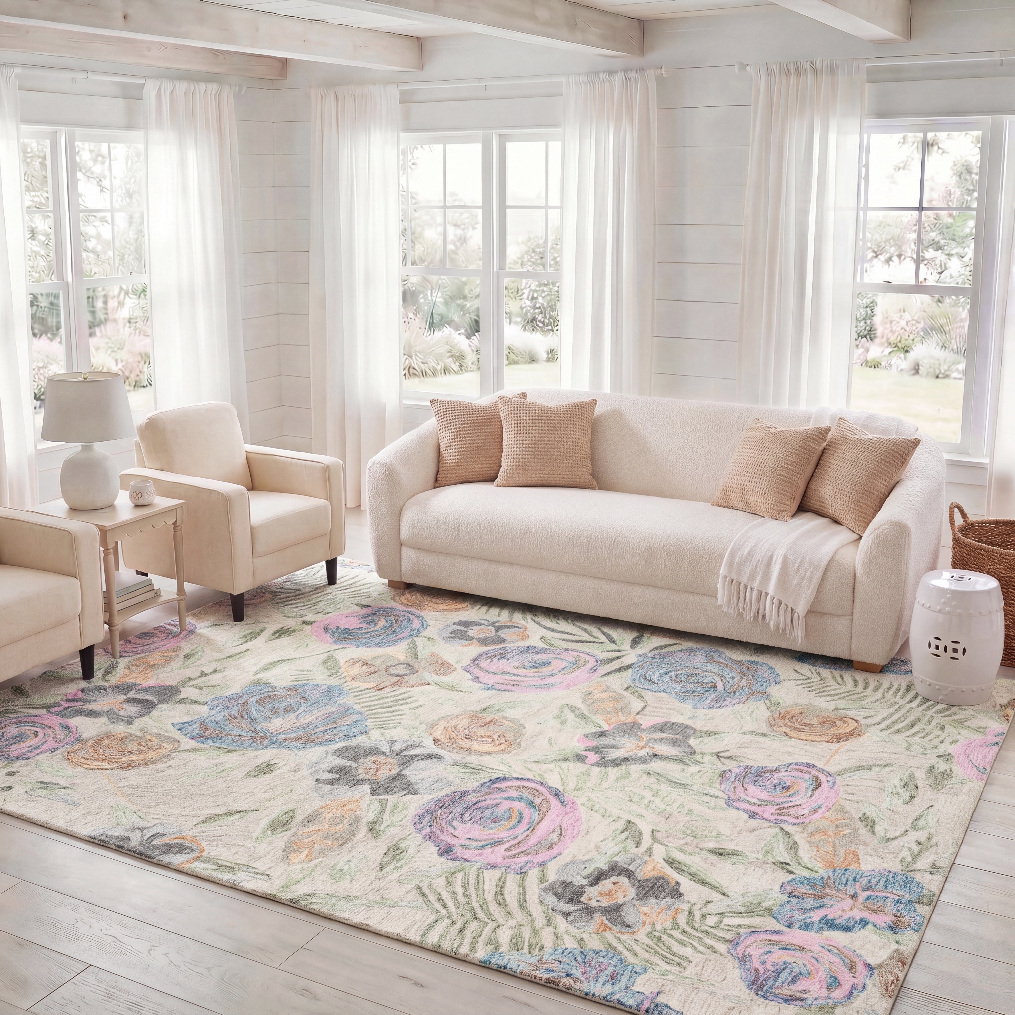SAFAVIEH Handmade Blossom Lyuba Modern & Contemporary Wool Rug