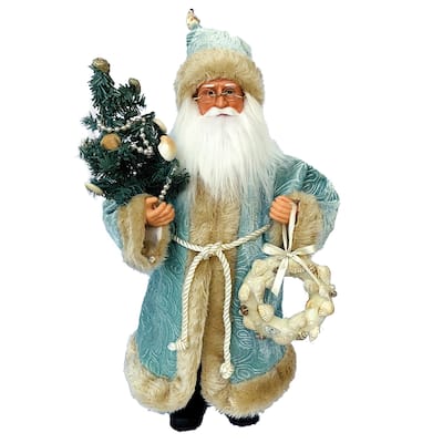 15" Seaside Santa - Blue
