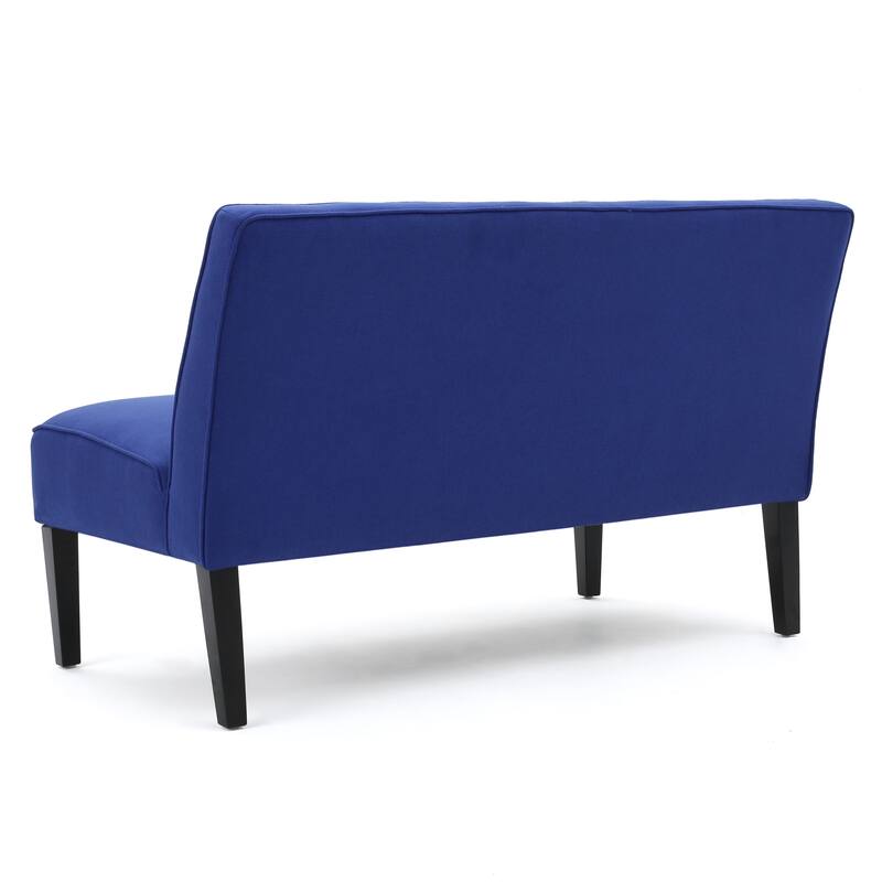 Modern Loveseat with Upholstered Fabric and Birch Wood Legs, for Living Room, Bedroom and Lounge
