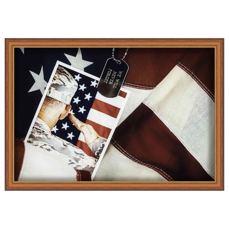 5x7 Gold Shadowbox Frame Interior Size 5x7 by 1 Inch Deep This Gold