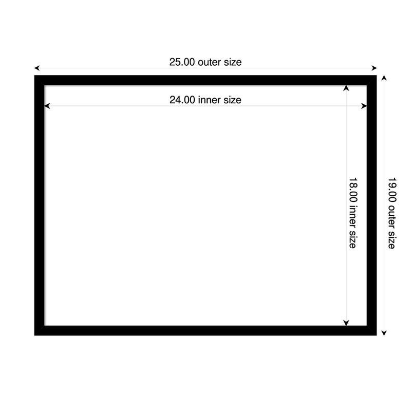 Amanti Art Black Gallery Deep Framed Dry Erase Magnetic Board - 25 x 19 in