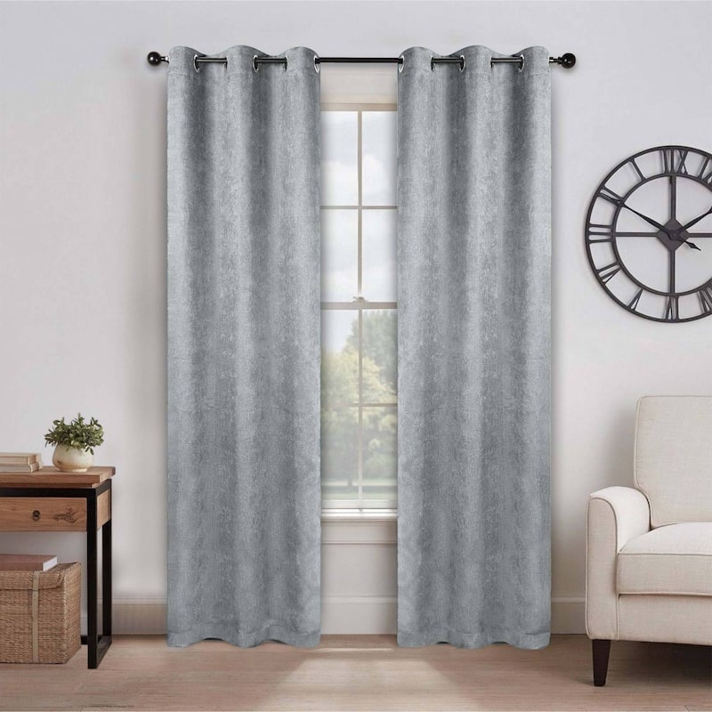 Superior Senna Washable Room Darkening Curtains, Set of 2 Panels