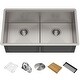 preview thumbnail 141 of 144, KRAUS Kore Workstation Undermount Stainless Steel Kitchen Sink