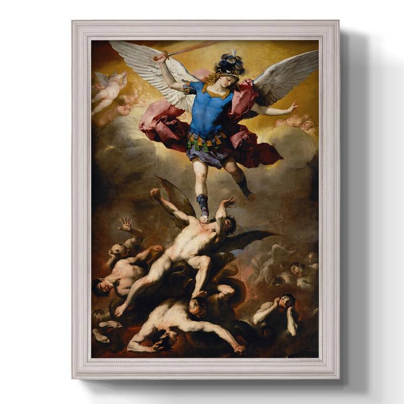 The Fall of the Rebel Angels Premium Framed Canvas- Ready to Hang
