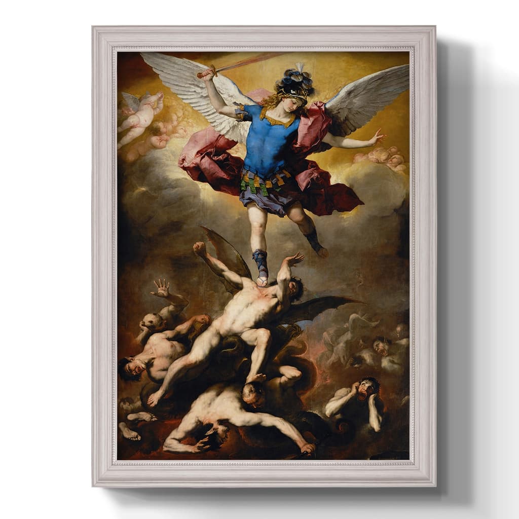 The Fall of the Rebel Angels Premium Framed Canvas- Ready to Hang